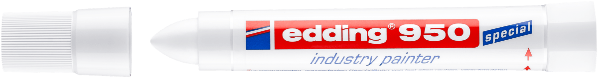 Marcador industrial Superficies duras Edding E-950 Blanco1