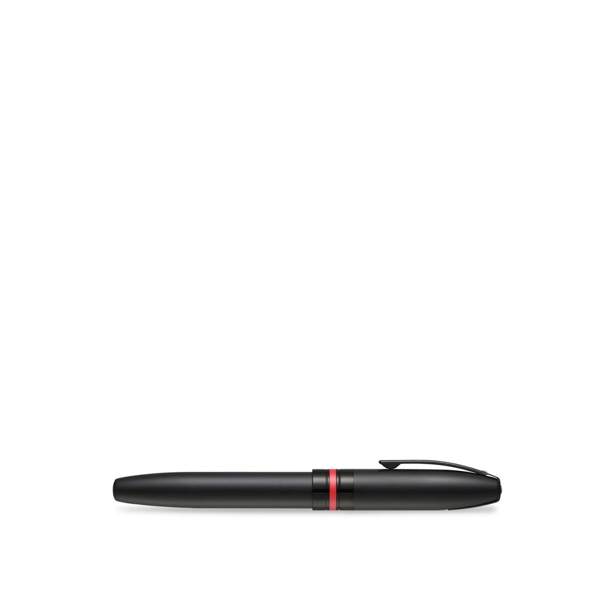 Pluma Fuente Sheaffer Icon_ Negro Mate detalles en PVD Rojo M4