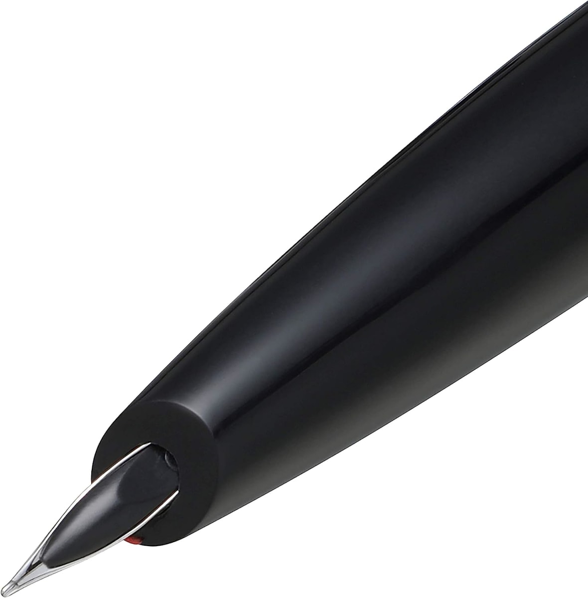 Pluma Fuente Sheaffer Icon_ Negro Mate detalles en PVD Rojo M3