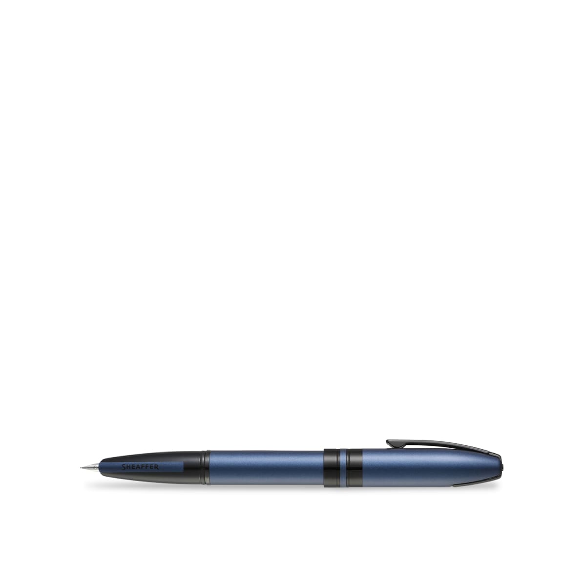 Pluma Fuente Sheaffer Icon Azul Mate detalles _en PVD negro,3