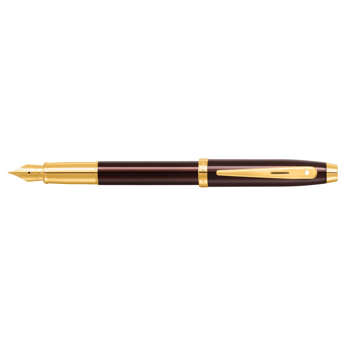 Pluma Fuente Sheaffer Serie 100 GT punto medio cafe5