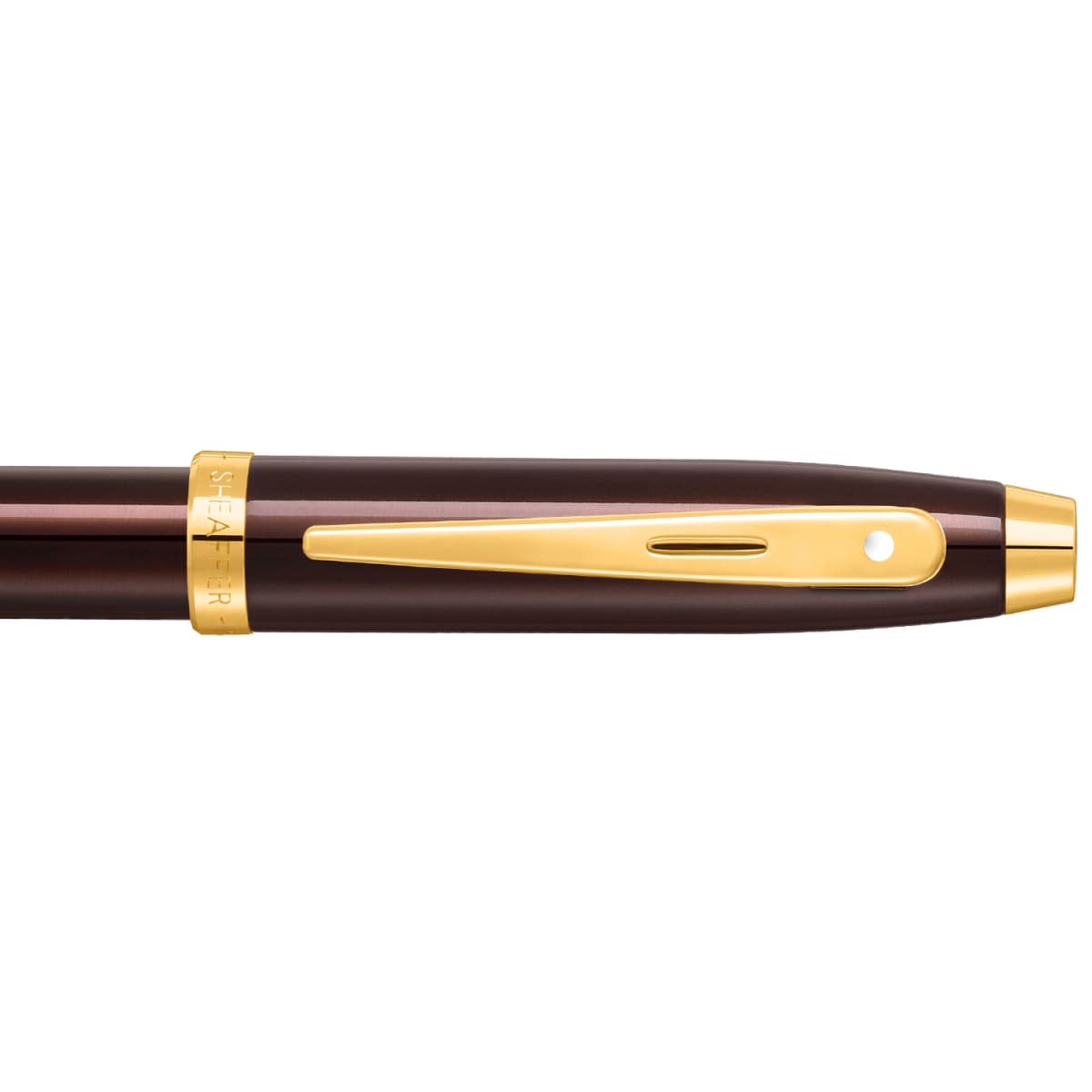 Pluma Fuente Sheaffer Serie 100 GT punto medio cafe3