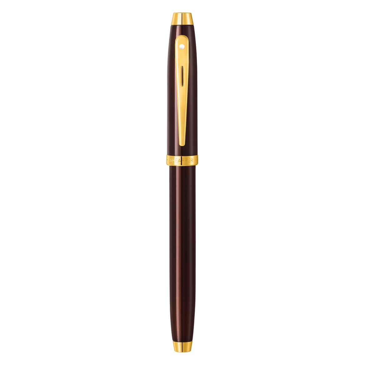 Pluma Fuente Sheaffer Serie 100 GT punto medio cafe4