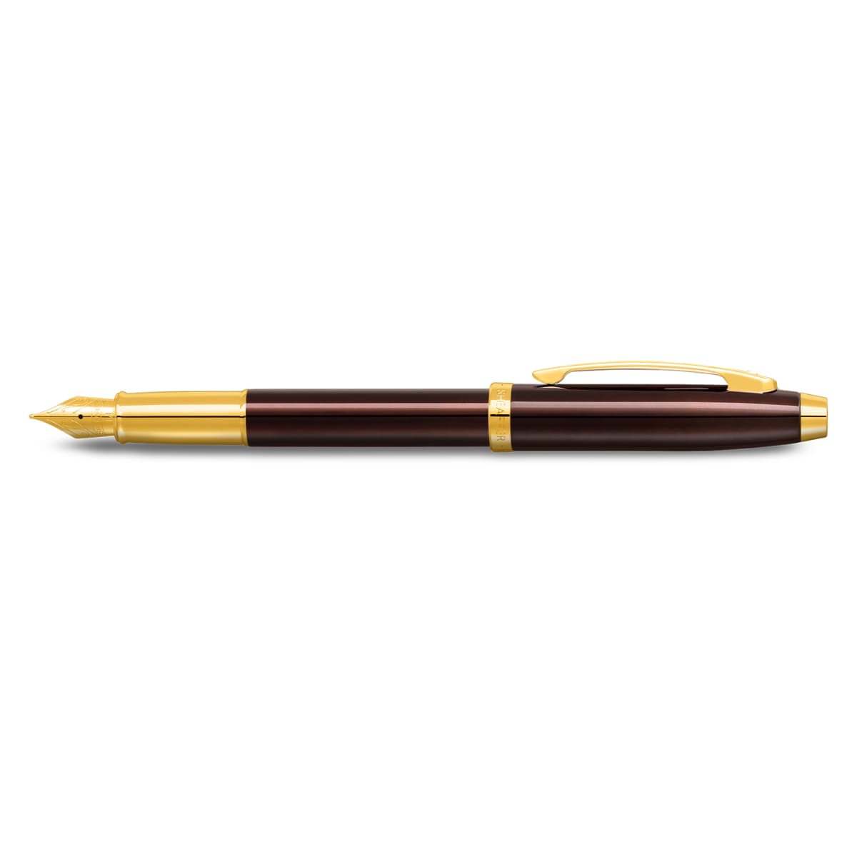 Pluma Fuente Sheaffer Serie 100 GT punto medio cafe6