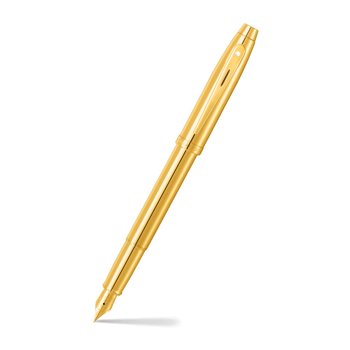 Pluma Fuente Sheaffer Serie 100 .Dorado con detalles en PVD dorado1