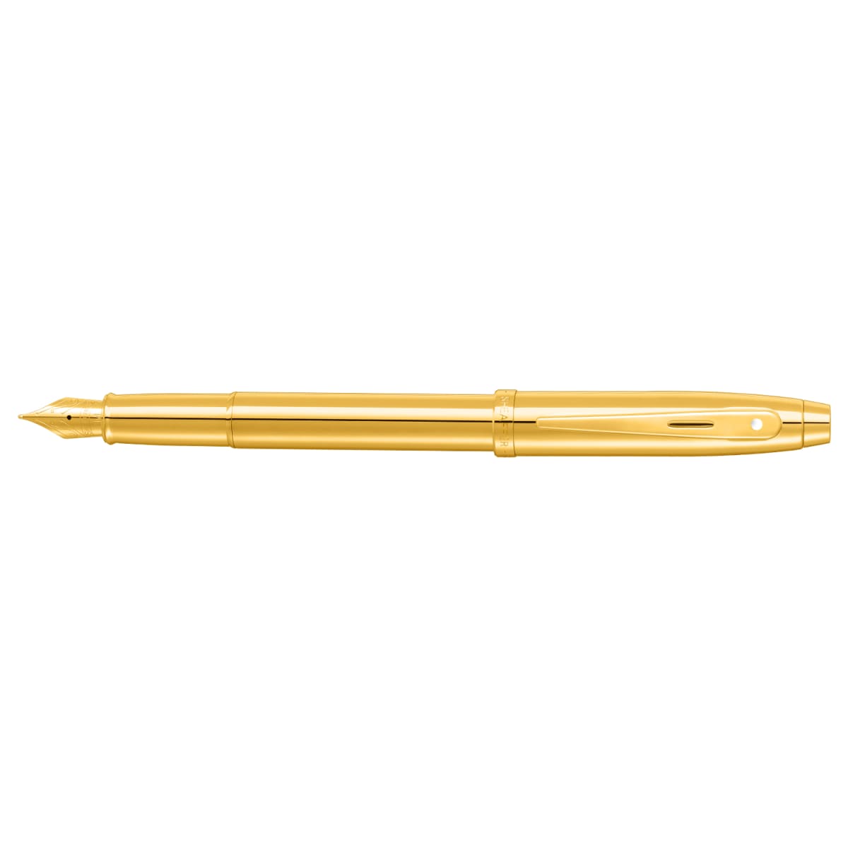 Pluma Fuente Sheaffer Serie 100 .Dorado con detalles en PVD dorado3