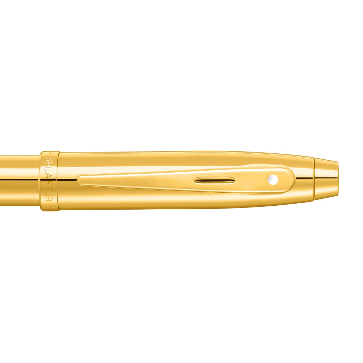 Pluma Fuente Sheaffer Serie 100 .Dorado con detalles en PVD dorado5