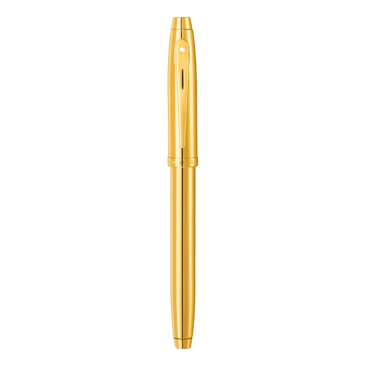 Pluma Fuente Sheaffer Serie 100 .Dorado con detalles en PVD dorado6