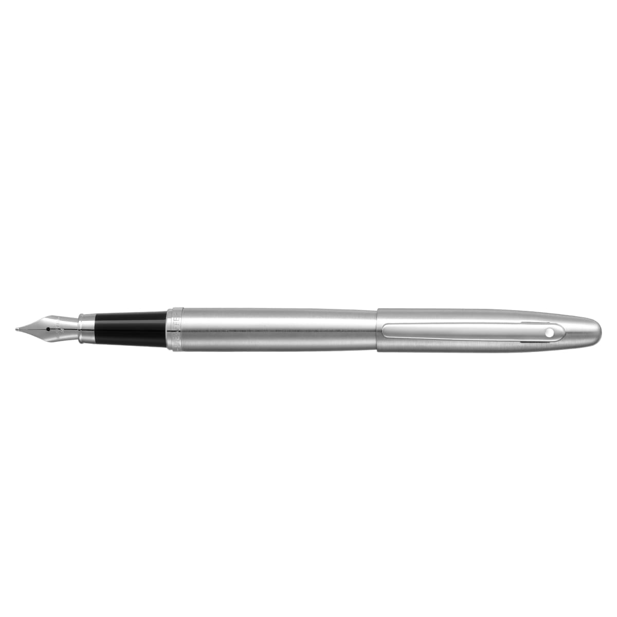 Pluma Fuente Sheaffer VFM Cromo cepillado CT punto mediano (SHFER)2