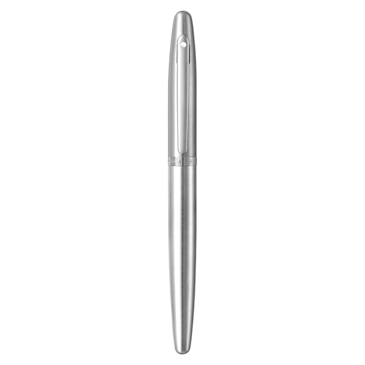 Pluma Fuente Sheaffer VFM Cromo cepillado CT punto mediano (SHFER)3
