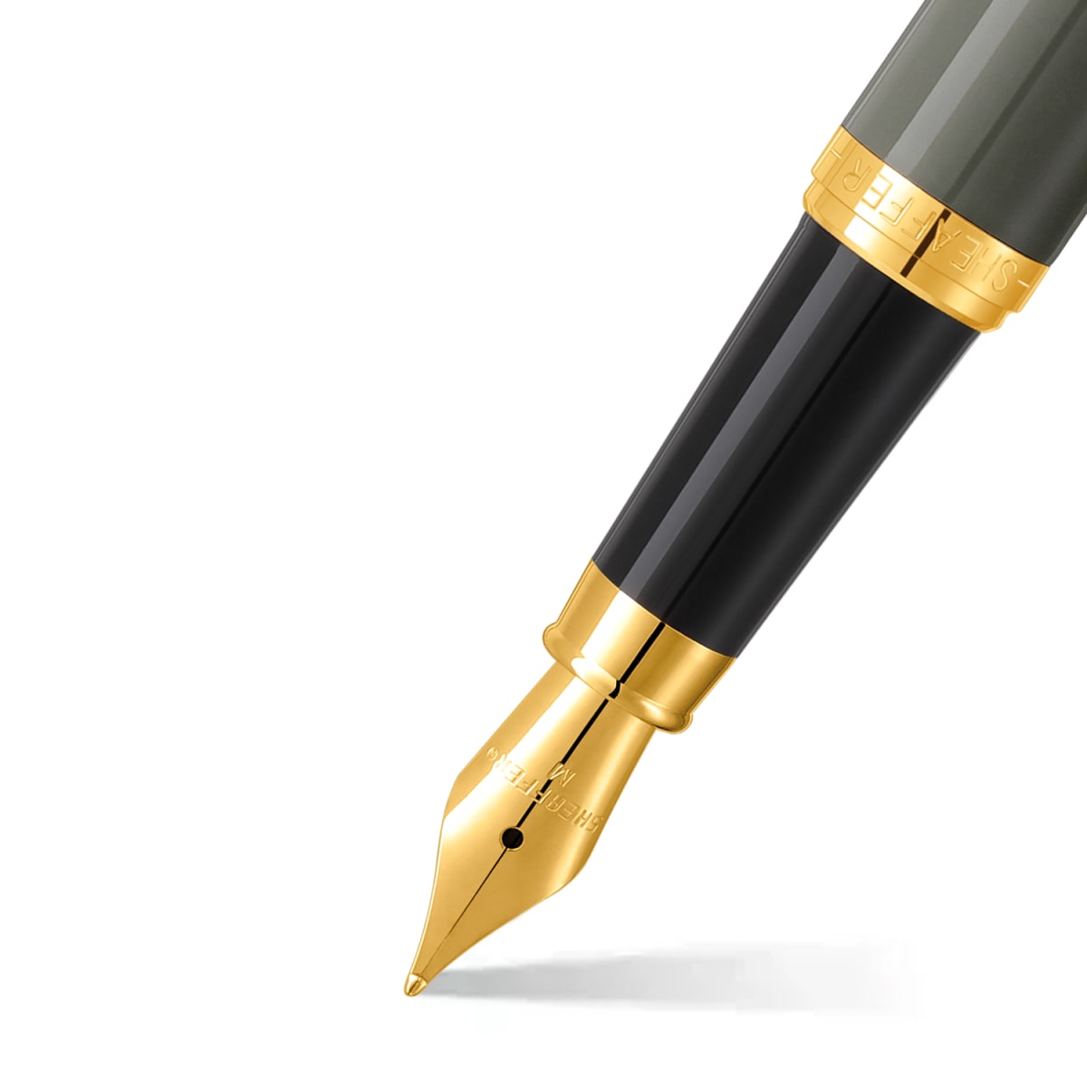 Pluma Fuente Sheaffer VFM Gris claro GT punto mediano (SHFER)2