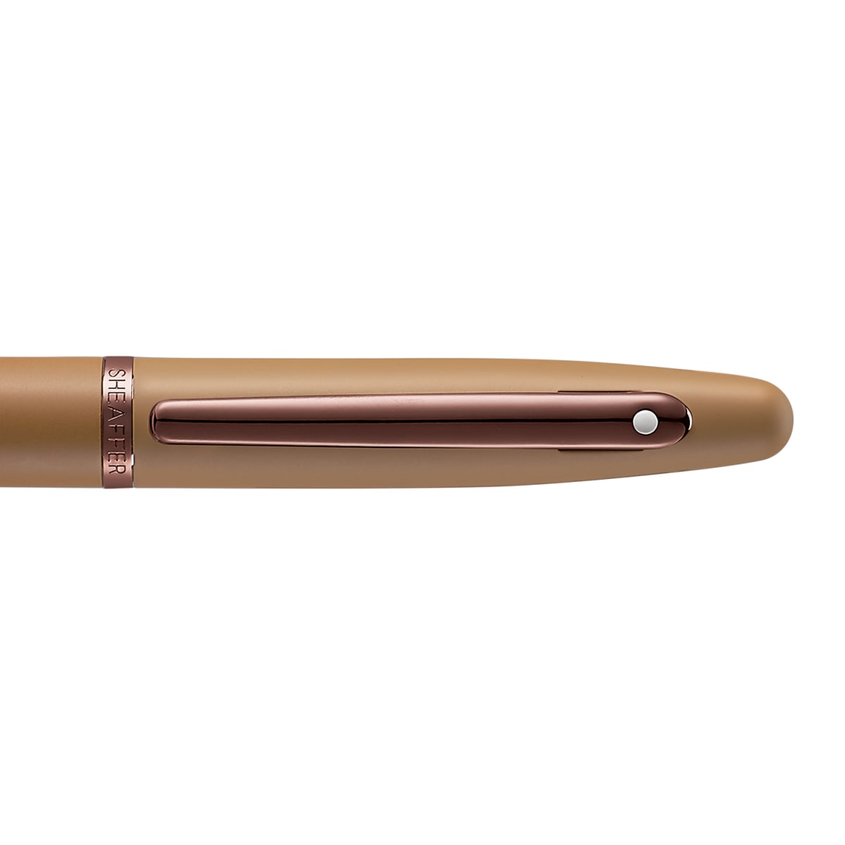Pluma Sheaffer Vfm Edición Coffee Pvd Plumín M + Convertidor6