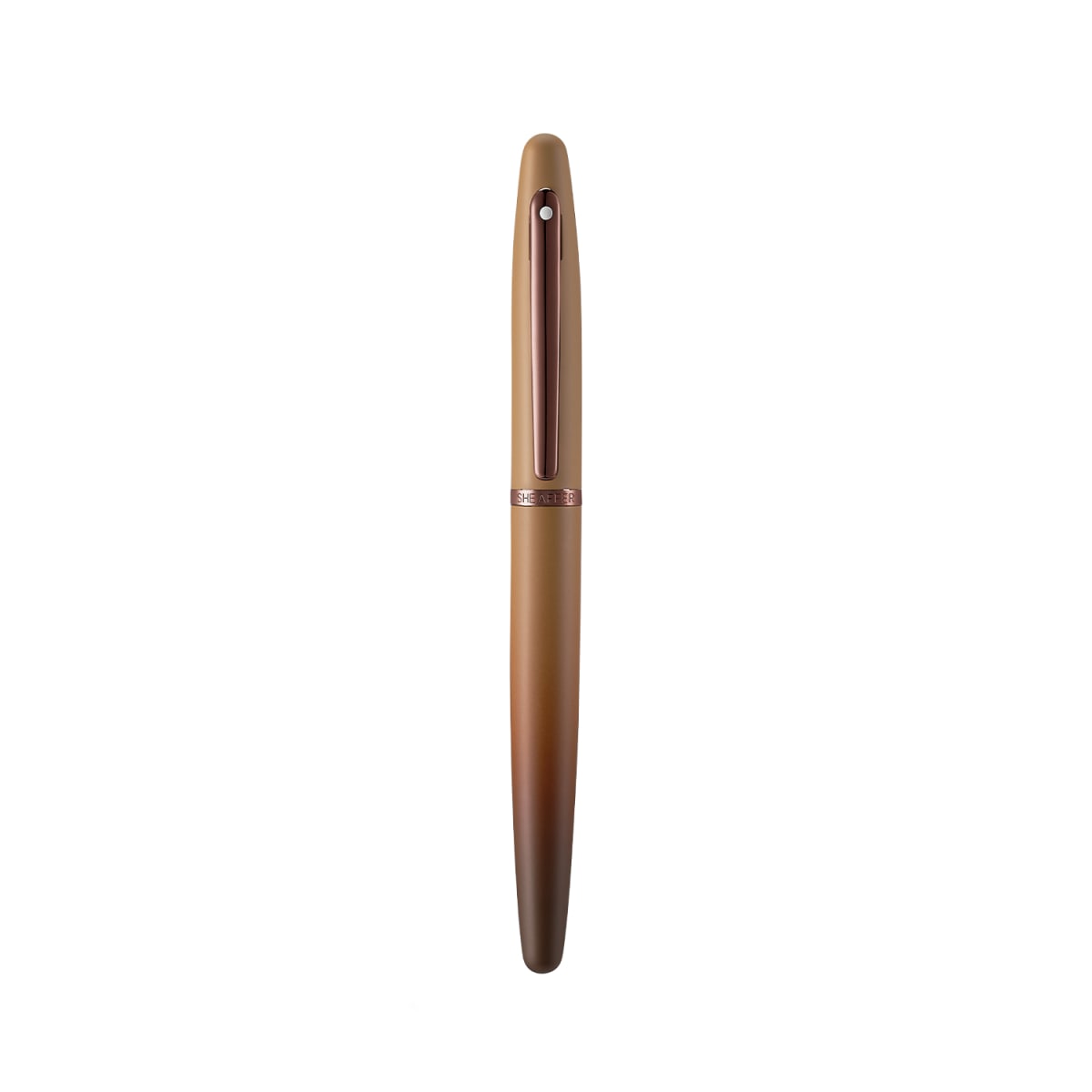 Pluma Sheaffer Vfm Edición Coffee Pvd Plumín M + Convertidor8