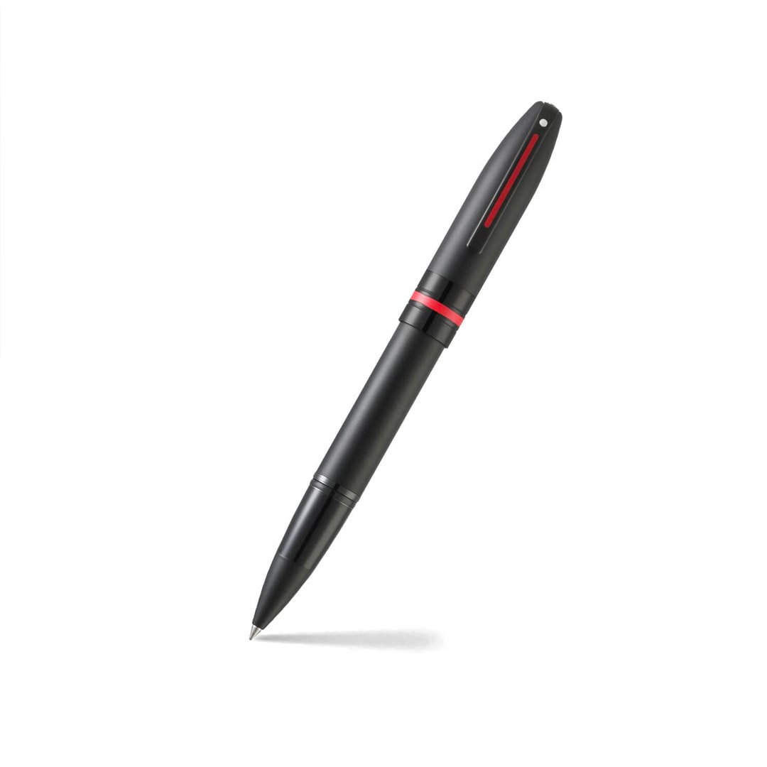 Rollerballs Sheaffer Icon Negro Mate_detalles en PVD Rojo1