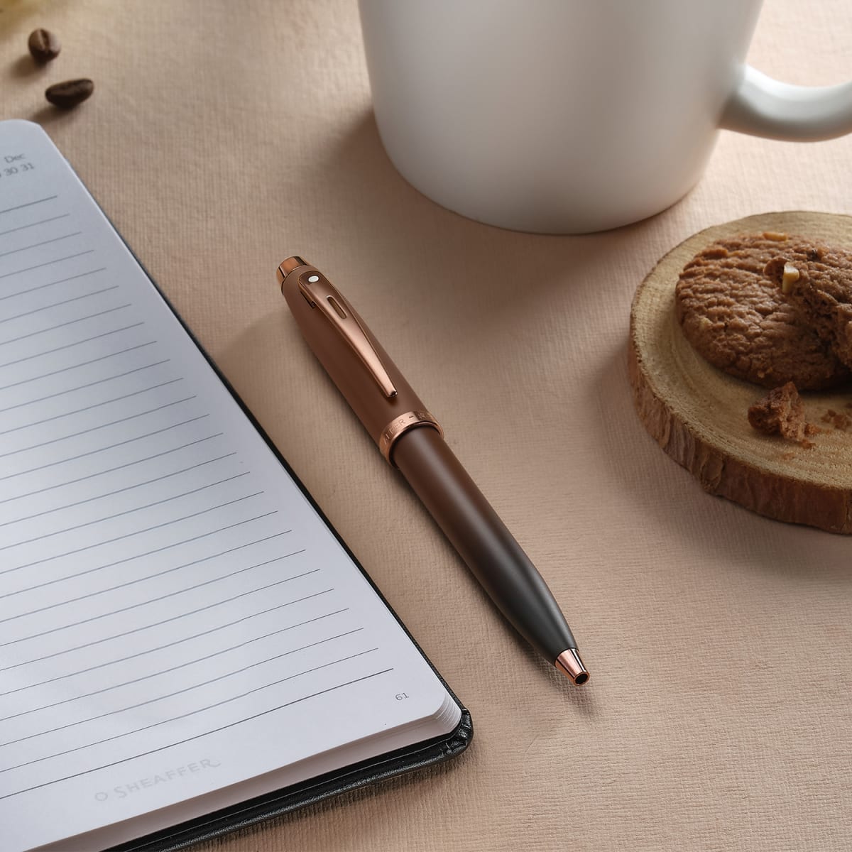Bolígrafo Sheaffer 100 Edición Coffee Con Detalles Pvd8