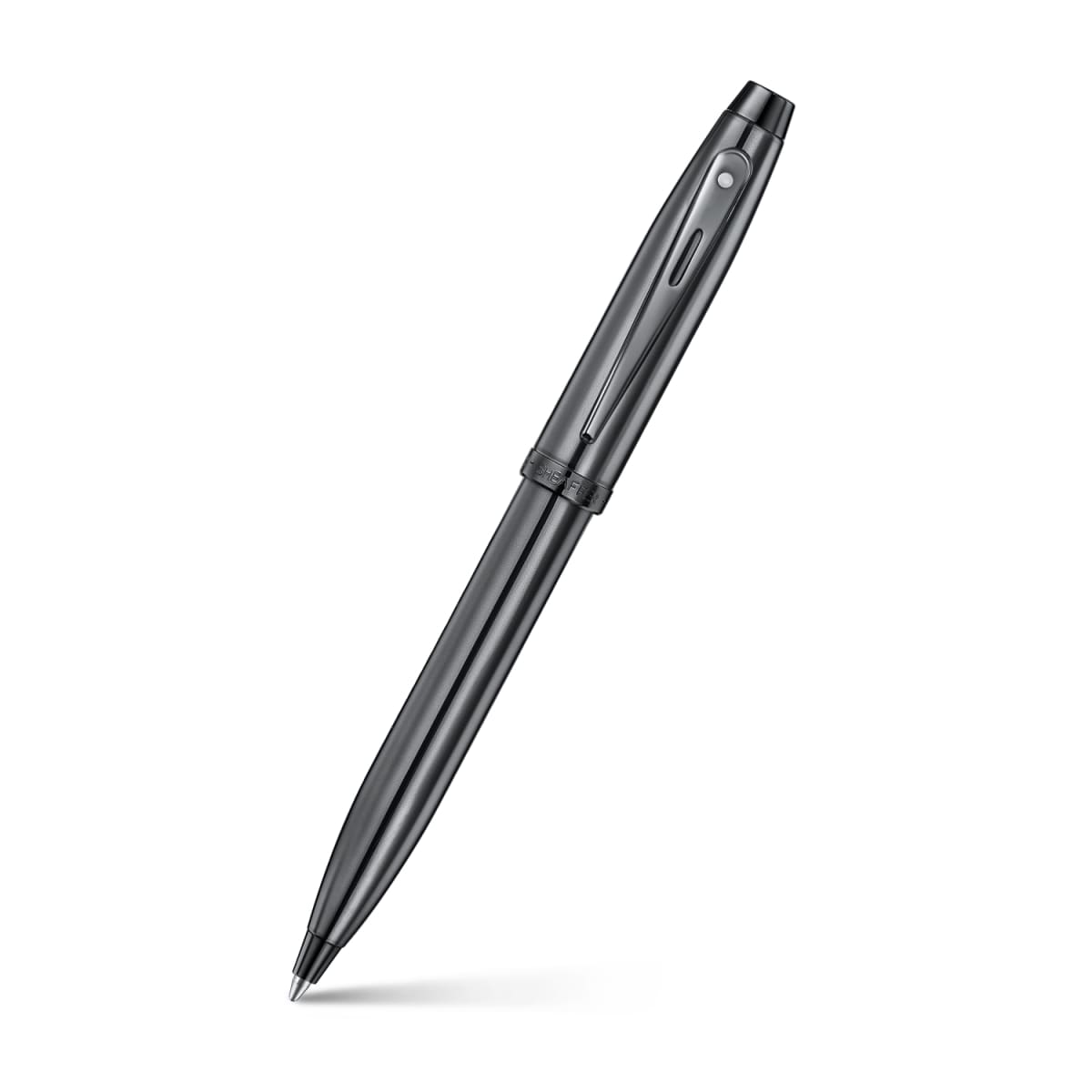 BOLÍGRAFO SHEAFFER 100 GRIS OSCURO CABADOS EN PVD NEGRO1