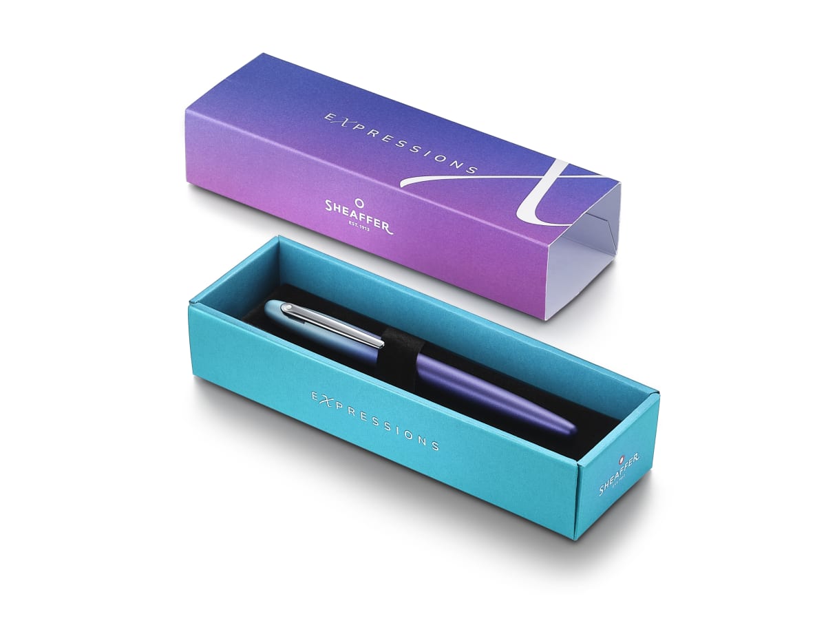 Pluma Sheaffer Expressions VFM Gradiente Azul6