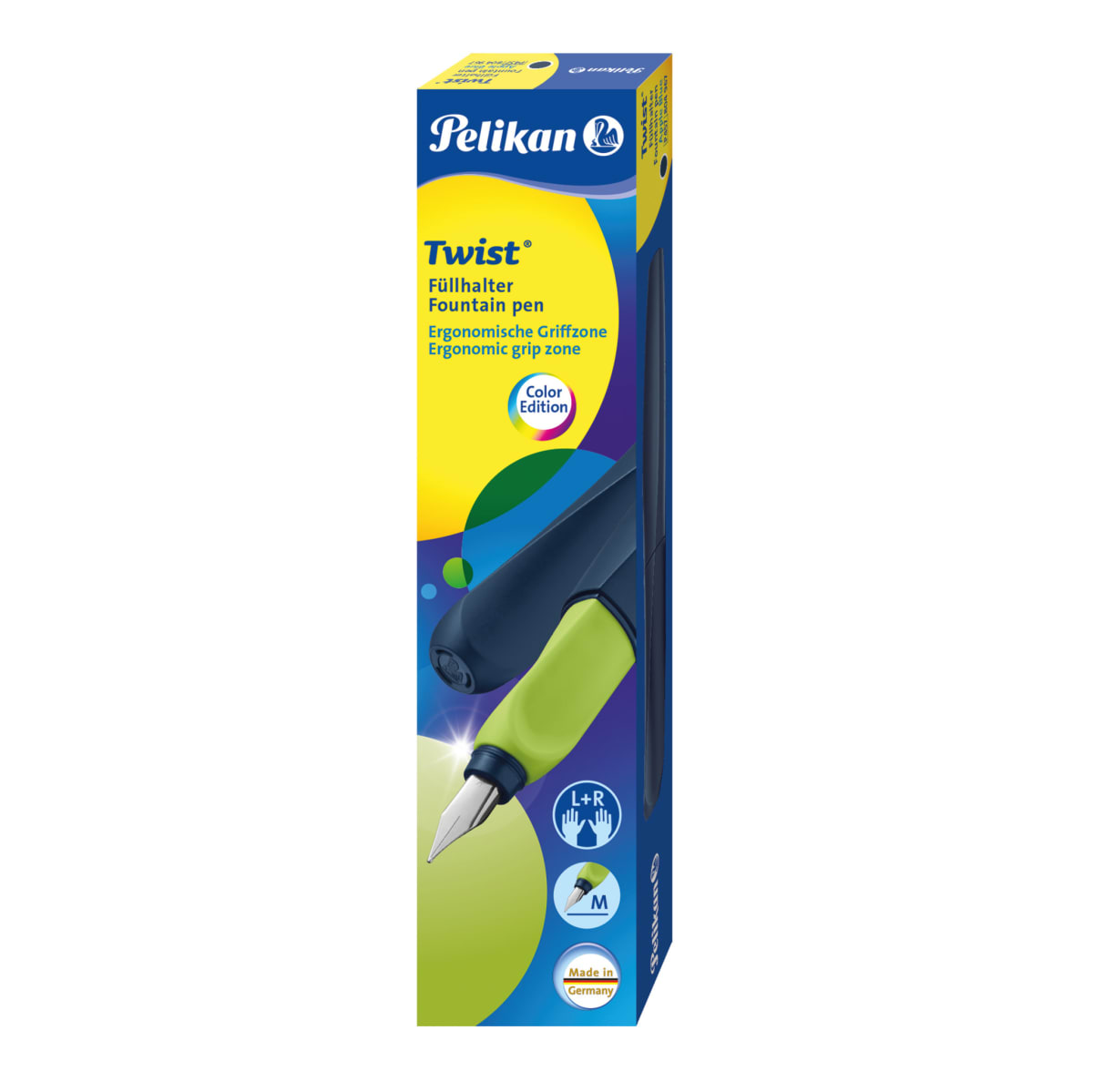 Pluma Pelikan Twist Azul Verde5