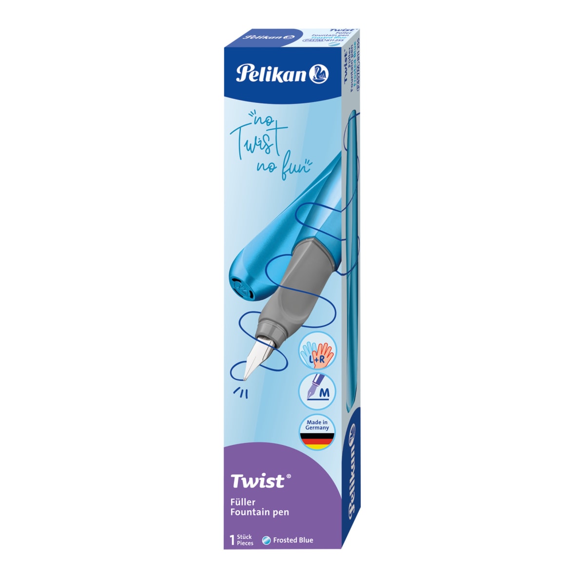 Pluma Pelikan Twist Azul Escarcha5