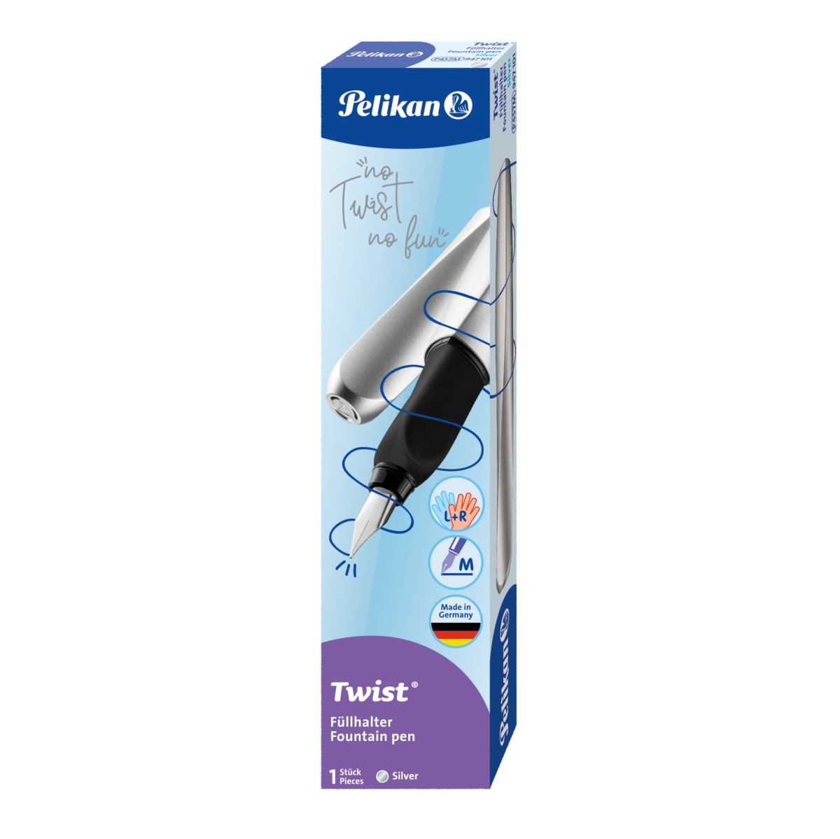 Pluma Pelikan Twist Plata5