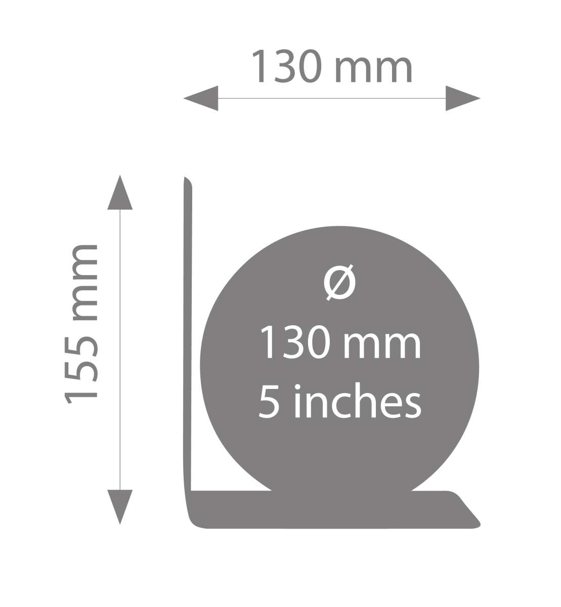 Globo TROIKA  BOOKGLOBE SINGLE negro, plateado3