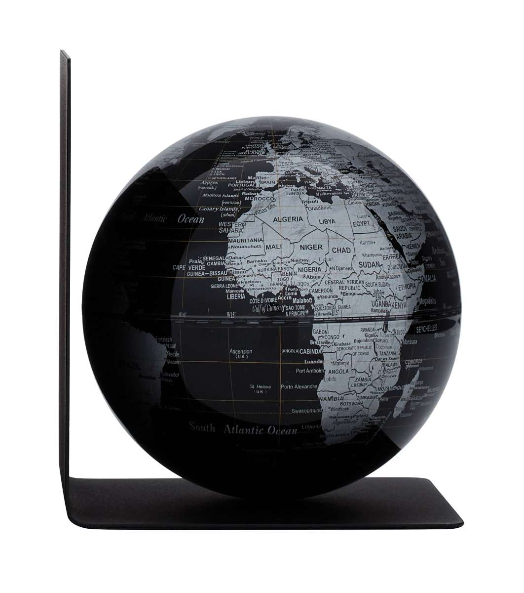 Globo TROIKA  BOOKGLOBE SINGLE negro, plateado1