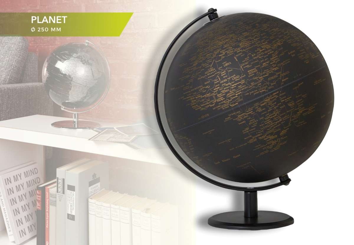 Globo TROIKA  PLANET dorado, negro4