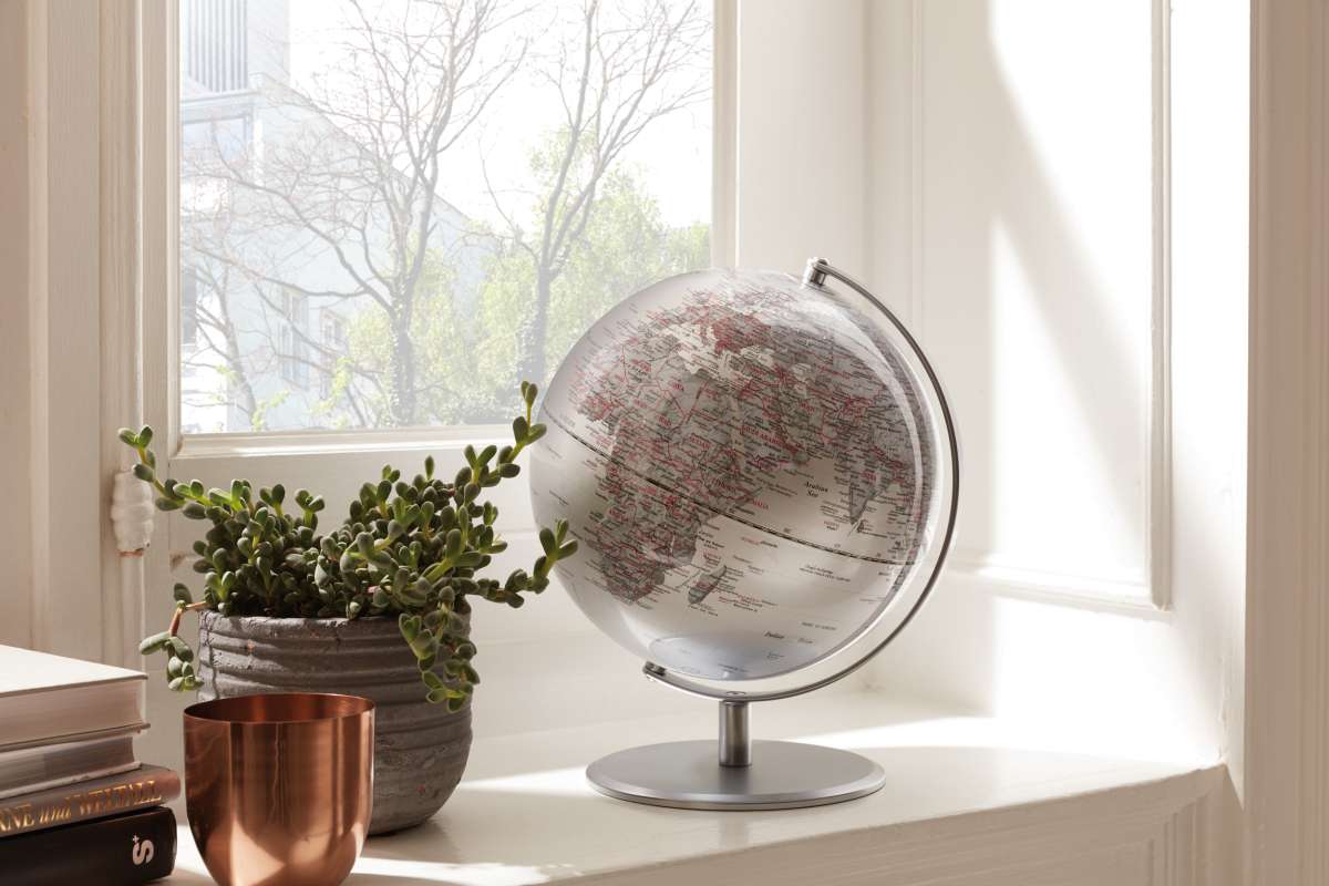 Globo TROIKA  PLANET plateado3