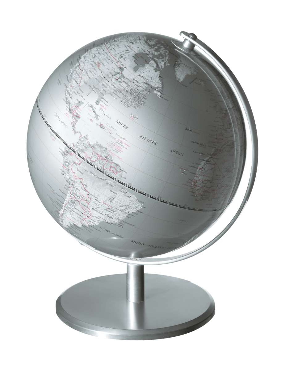 Globo TROIKA  PLANET plateado1