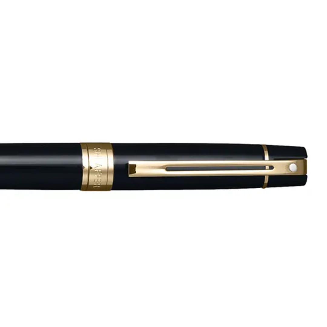 Bolígrafo Sheaffer S300 Negro brillante GT + Portatarjetas C8