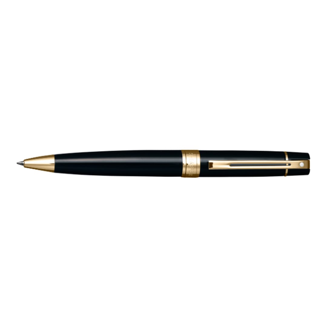 Bolígrafo Sheaffer S300 Negro brillante GT + Portatarjetas C7