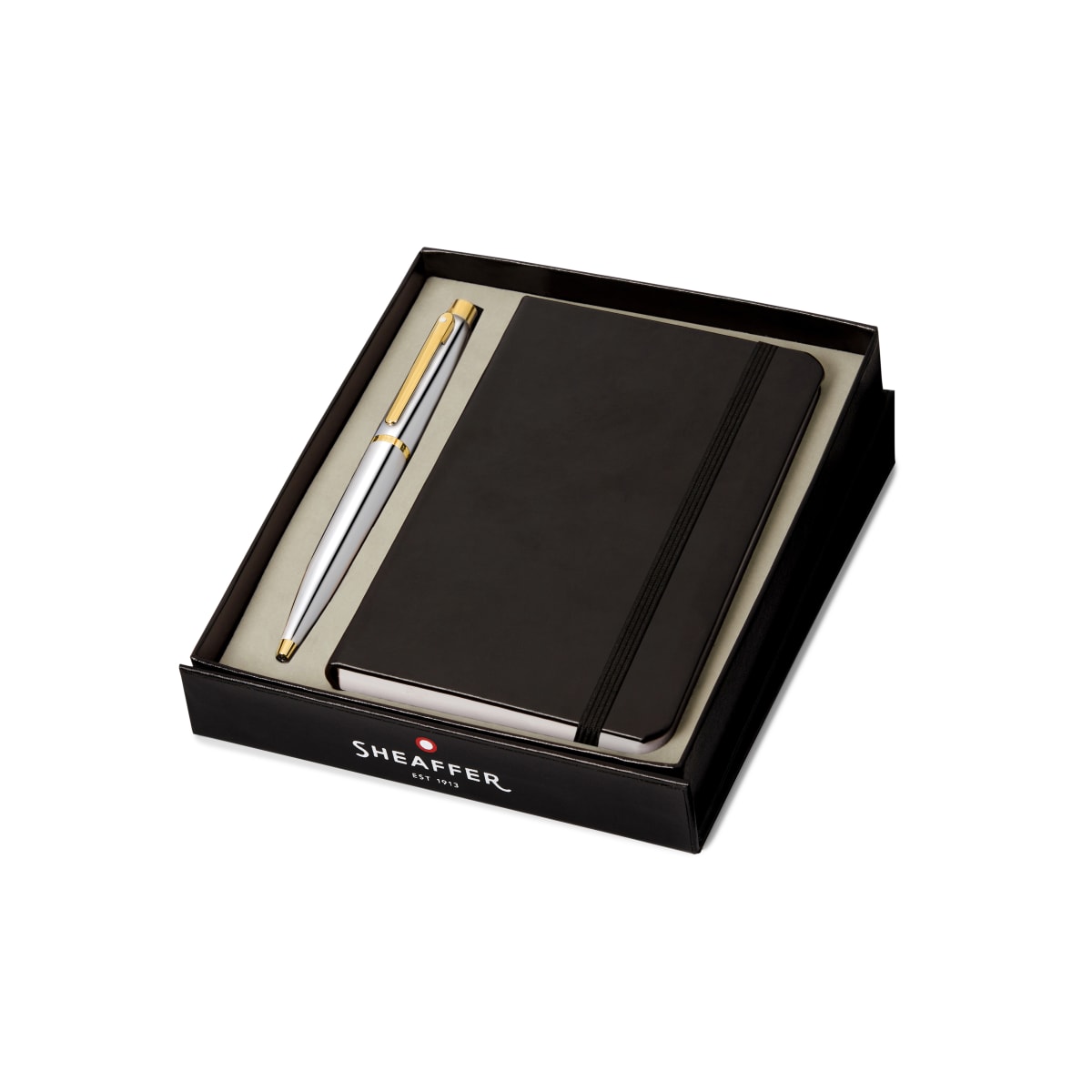Bolígrafo Sheaffer VFM G9422, Cromo pulido GT + Libreta A61