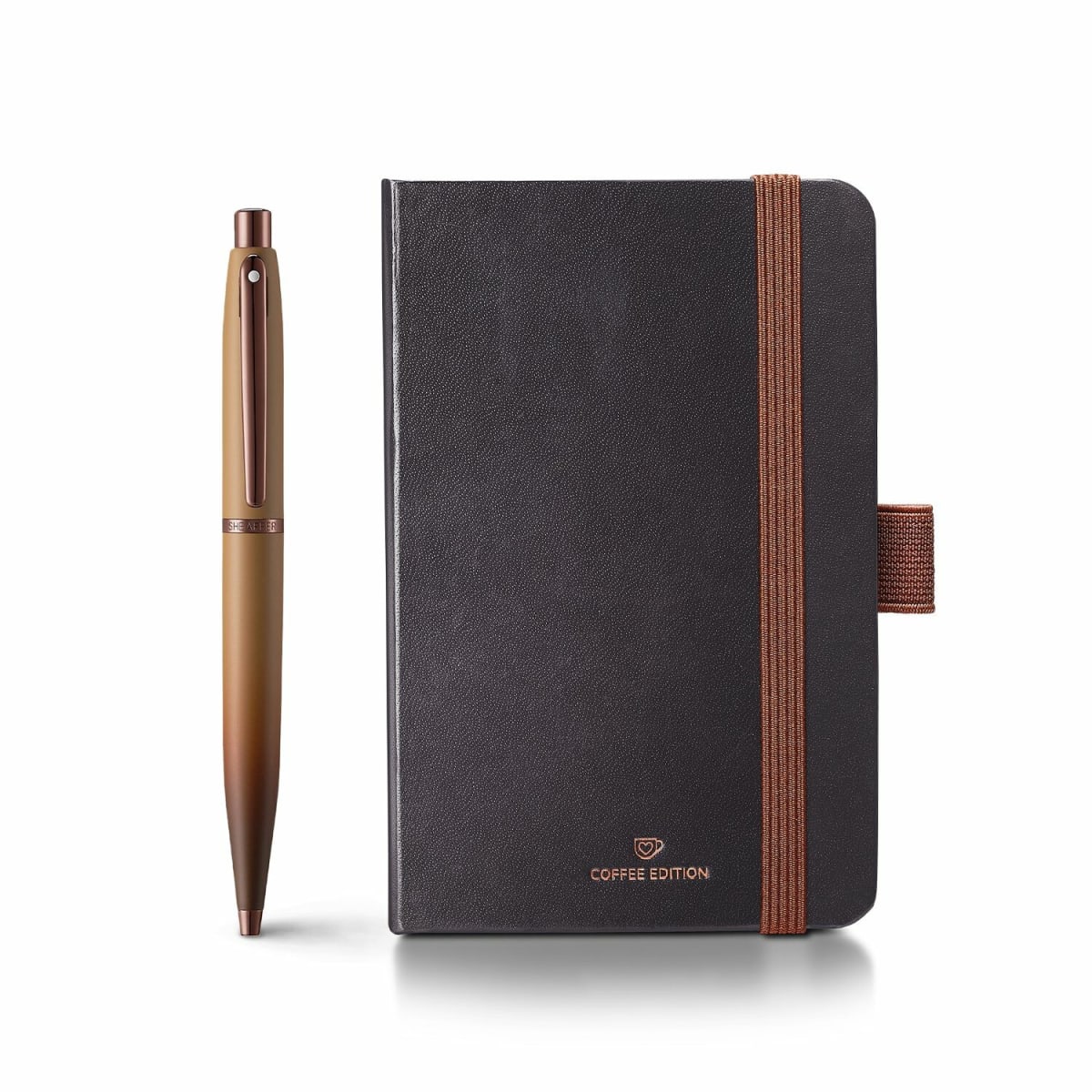 GIFTSET SHEAFFER VFM COFFEE EDITION MATT BROWN TRIMS BP2