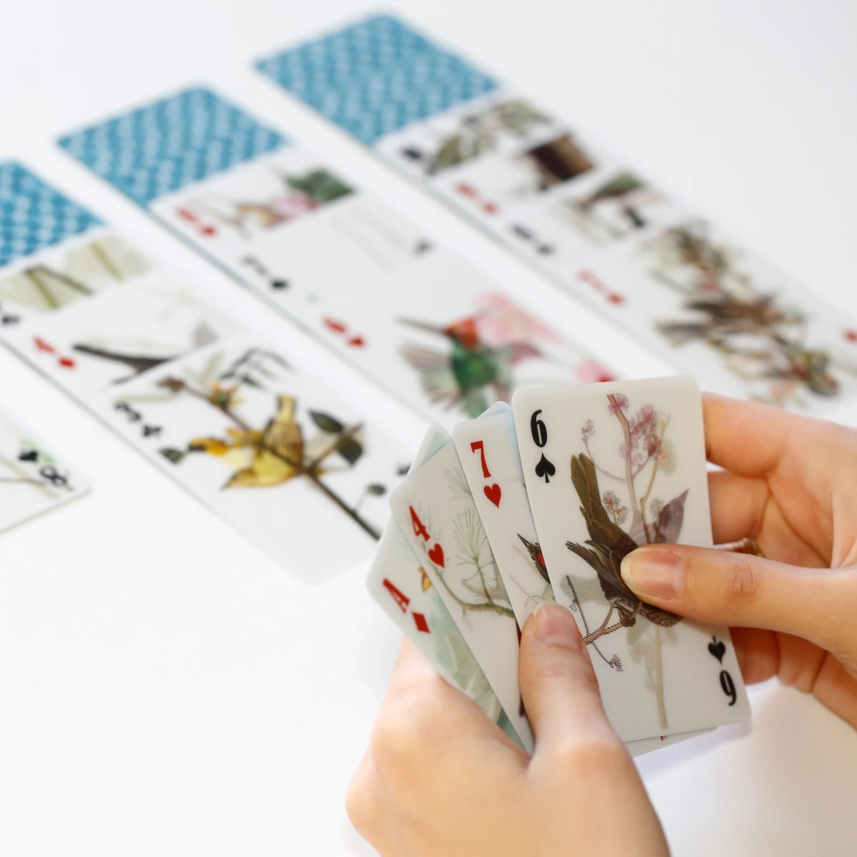 Cartas Kikkerland De Juego 3D De Pájaros4