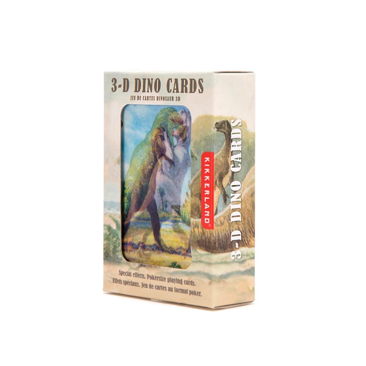 Cartas Kikkerland De Juego 3D De Dinosaurios3