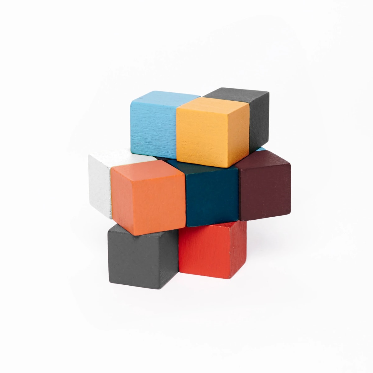 juego Kikkerland cubo armable De Madera 3D2