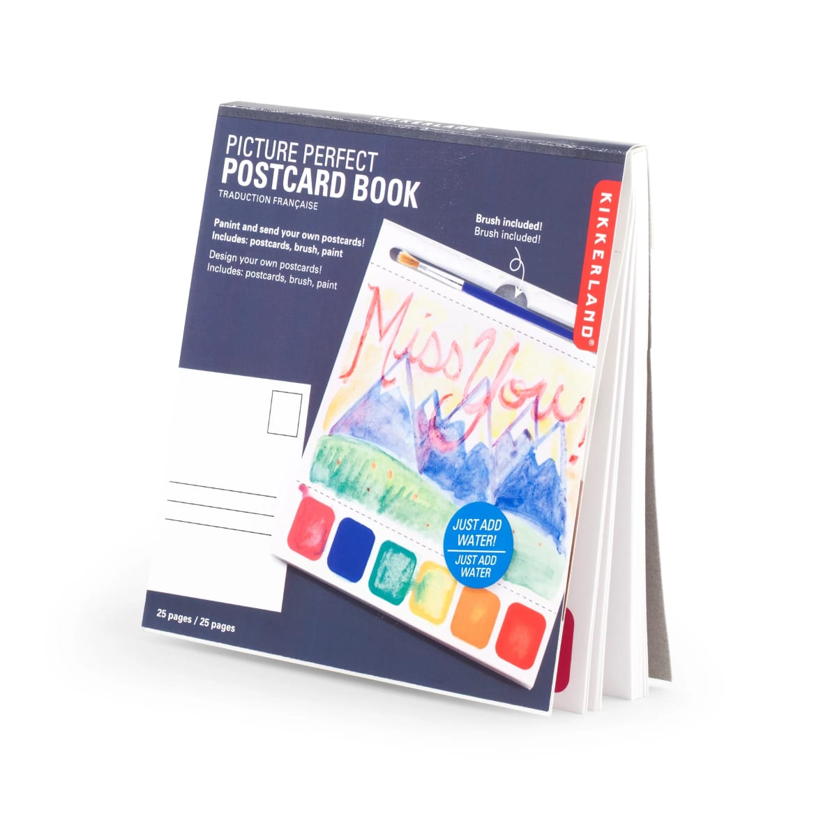 Libro para pintar Kikkerland Postales1