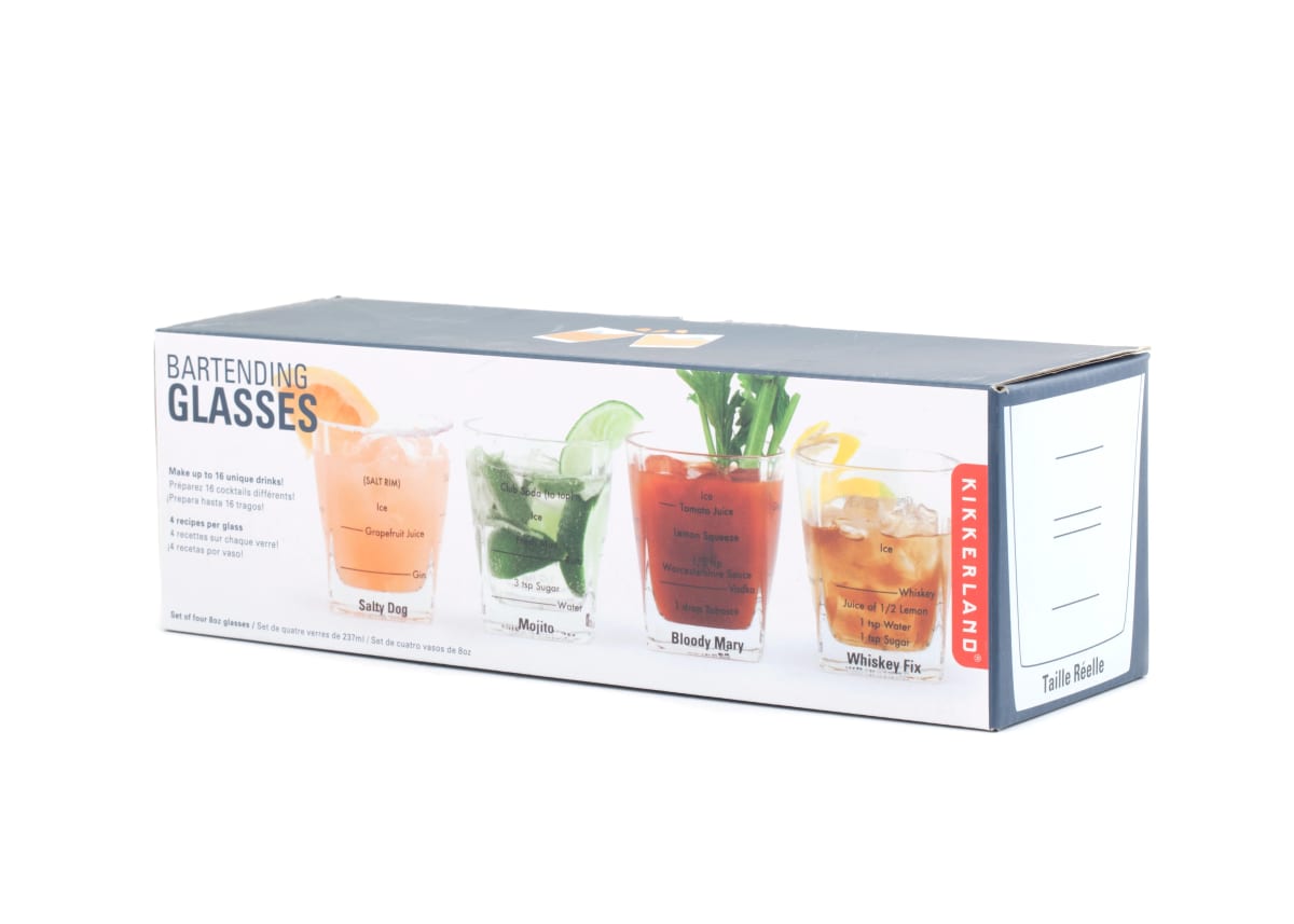 Vasos Kikkerland De Bartending S/42