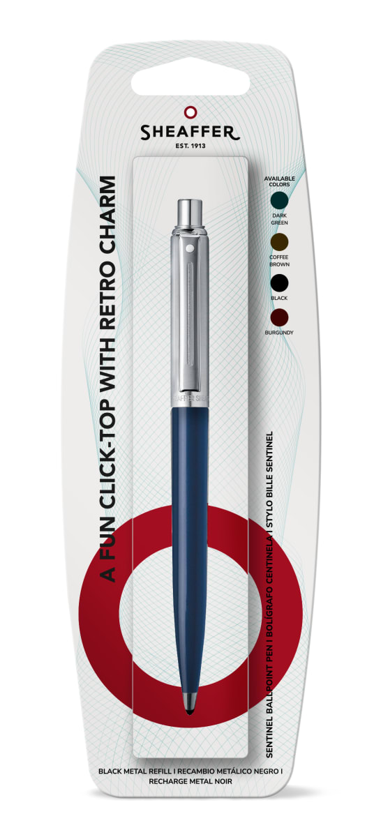 Bolígrafo Sheaffer Sentinel Azul / Cromo CT BLISTER1