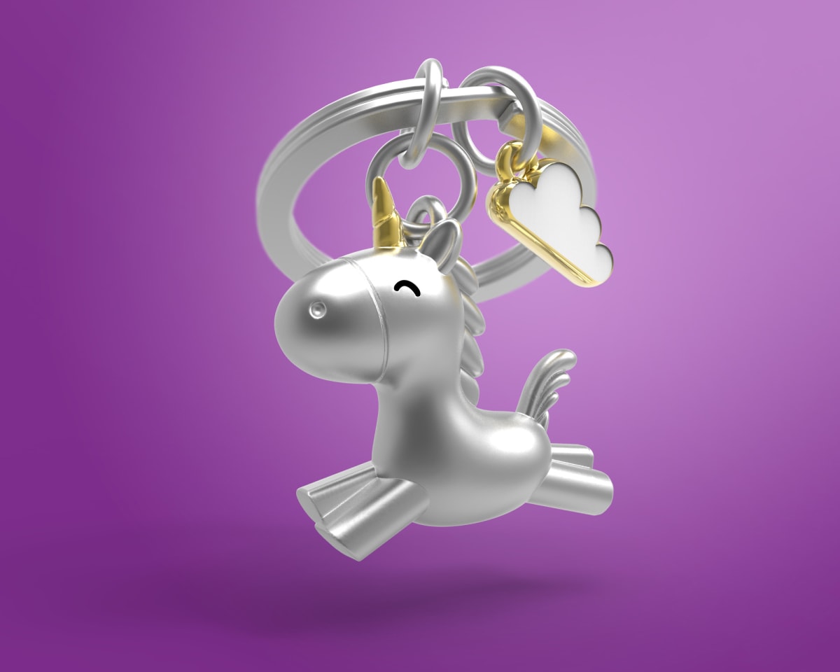Metalmorphose® Llavero Vectorbox - Unicornio3