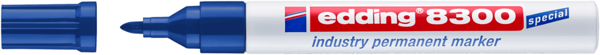 Marcador permanente industrial edding 8300 Azul2