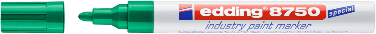 Marcador óleo Industrial Edding E-8750 verde2