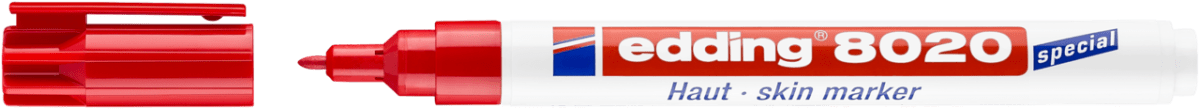 Marcador para la piel Edding E-8020 Rojo2