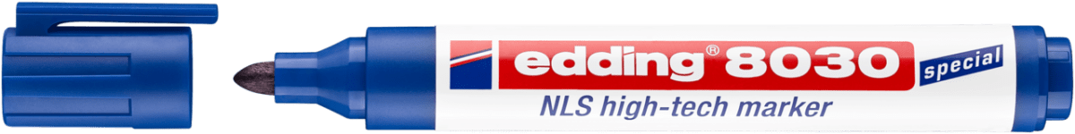 Marcador nuclear, aeronáutico y naval NLS high-tech Edding E-8030 Azul2