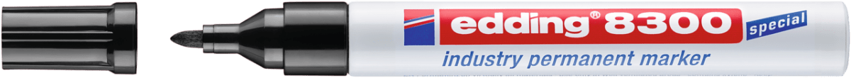Marcador permanente industrial edding 8300 Negro