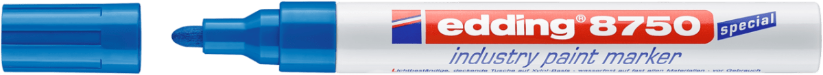 Marcador óleo Industrial Edding E-8750 azul2