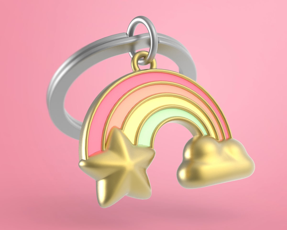 Metalmorphose® Llavero Vectorbox - Arcoíris2