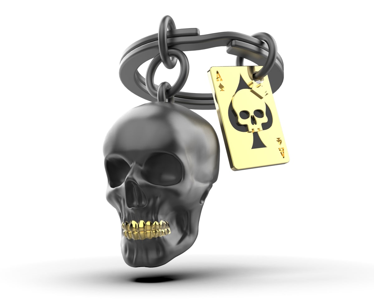 Metalmorphose® Llavero Vectorbox - Calavera1