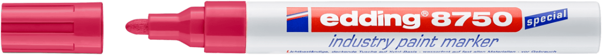 Marcador óleo Industrial Edding E-8750 rojo2