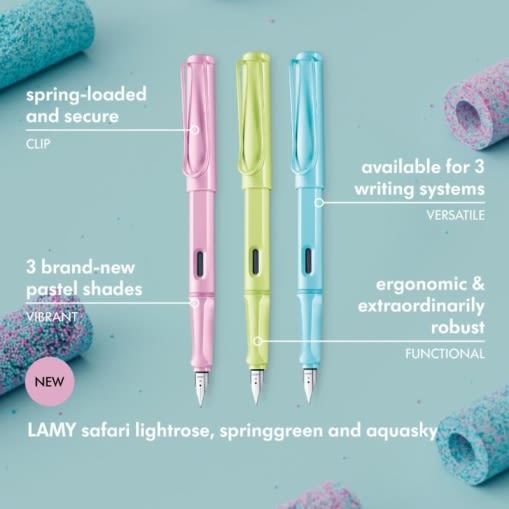 Pluma Lamy Safari aquasky M4